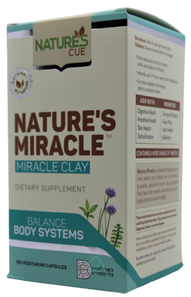 Natures Cure Miracle Clay 180 Veg. Caps Detox