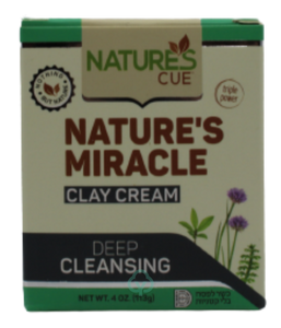 Natures Cure Miracle Clay Cream 4 Oz. Skin Support
