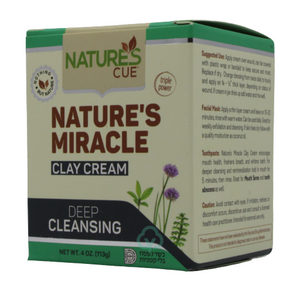 Natures Cure Miracle Clay Cream 4 Oz. Skin Support