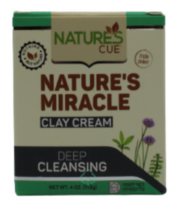 Natures Cure Miracle Clay Cream 4 Oz. Skin Support