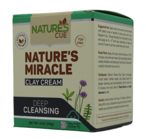 Natures Cure Miracle Clay Cream 4 Oz. Skin Support