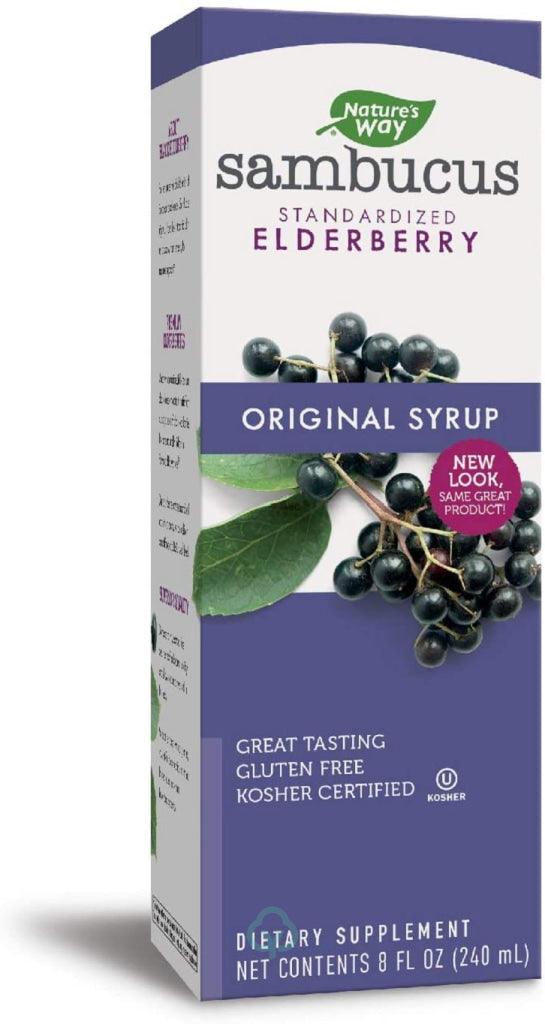 Natures Way Original Sambucus Elderberry Syrup 8Oz