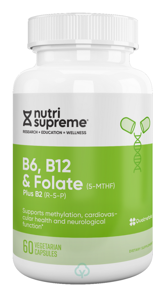 Nutri Supreme B6 B12 & Folate (5 Mthf) 60 Veg Capsules Women’s Health