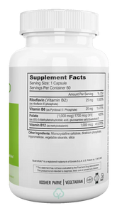 Nutri Supreme B6 B12 & Folate (5 Mthf) 60 Veg Capsules Women’s Health