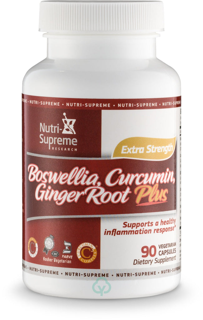 Nutri Supreme Boswellia Curcumin & Gingerroot (Was Anti-Inflam) 90 Veg Capsules Inflammation Ease