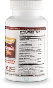 Nutri Supreme Boswellia Curcumin & Gingerroot (Was Anti-Inflam) 90 Veg Capsules Inflammation Ease