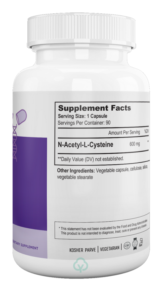 Nutri Supreme Nac - N-Acetyl-L-Cysteine-600Mg 90 Veg Capsules Immune Support