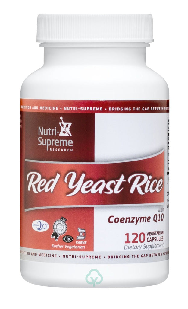 Nutri Supreme Red Yeast Rice With Coq10 120 Veg Capsules Cholesterol