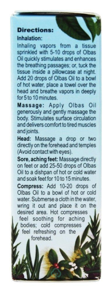 Olbas Oil Aromatherapy Inhalant And Aromatic Massage Aromatherapy