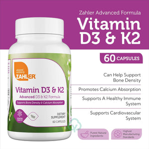 Vitamin D3 & K2 60 Capsules