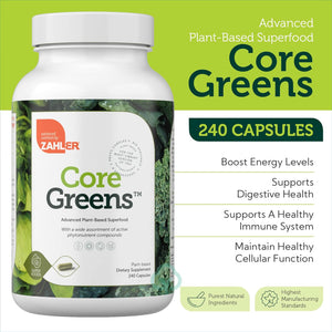 Zahler Core Greens 240 Capsules