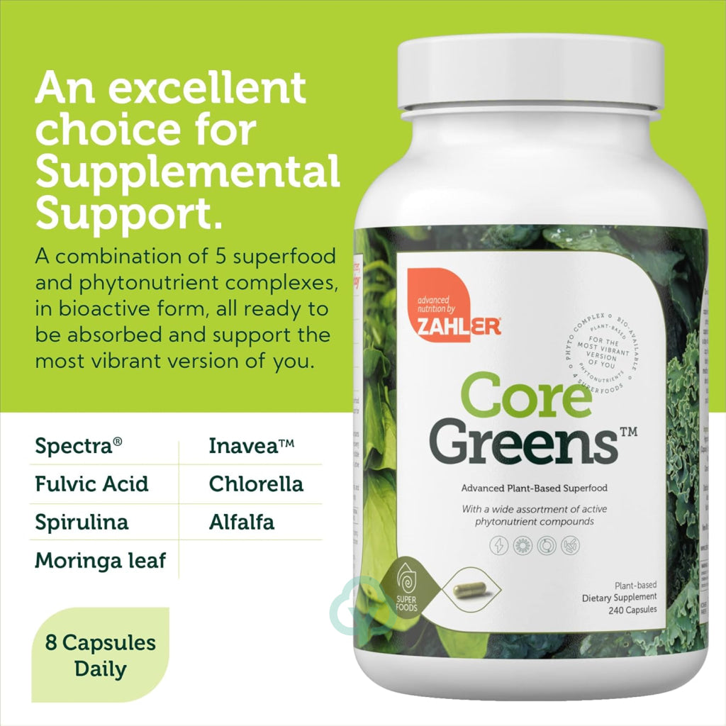 Zahler Core Greens 240 Capsules
