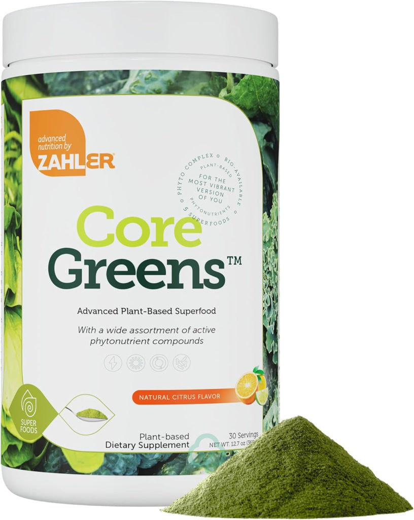 Zahler Core Greens Citrus Powder 12.2 oz