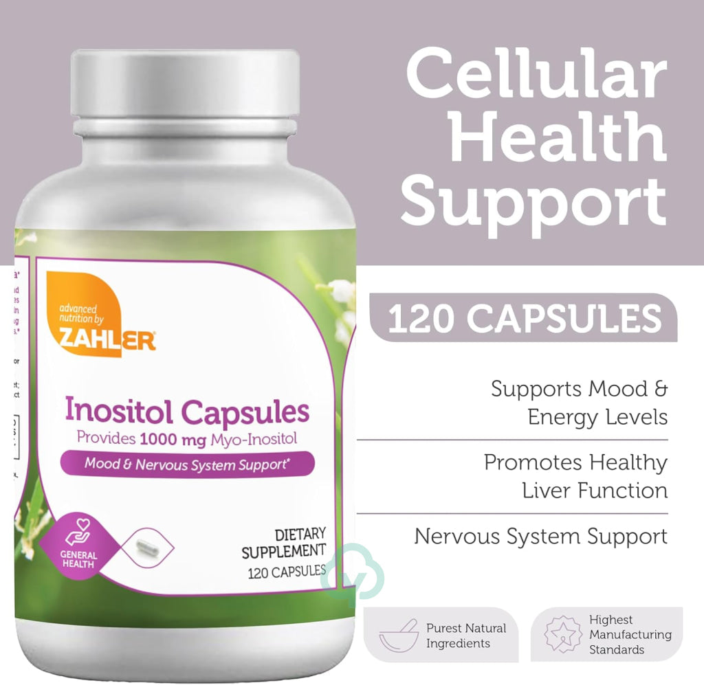 Zahler Inositol Supplement 120 Capsules