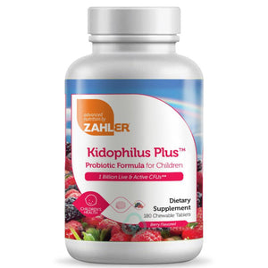 Zahler Kidophilus Plus 180 Chewable Tablets Probiotic