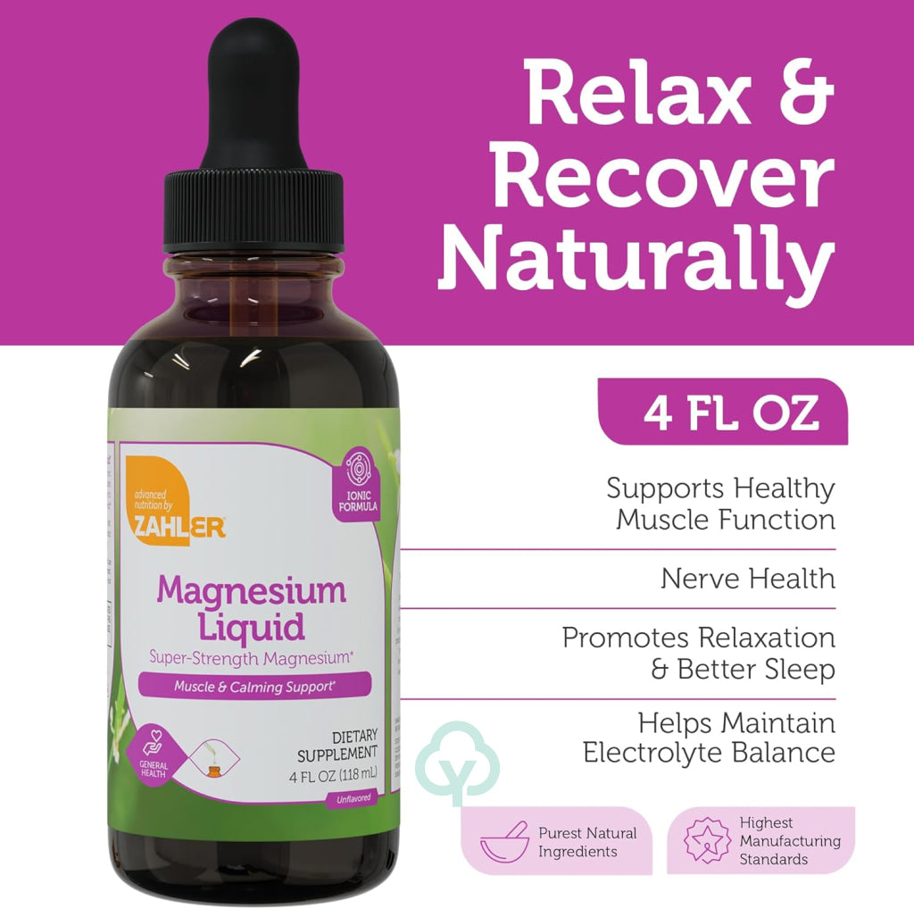 Zahler Liquid Magnesium Drops - Unflavored (4 fl oz)