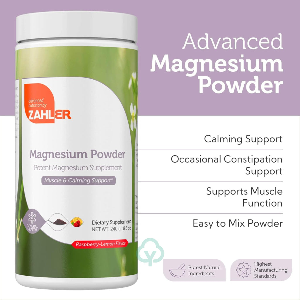 Zahler Magnesium Supplement Powder 8.5 Oz