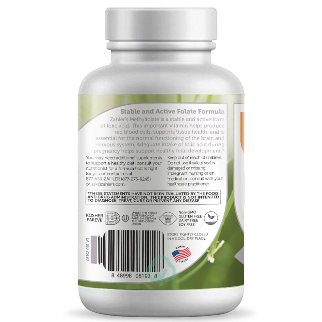 Zahler Methyl Folate (60) Capsules General Health