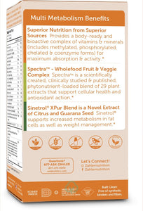 Zahler Multivitamin Metabolism 60 Capsules