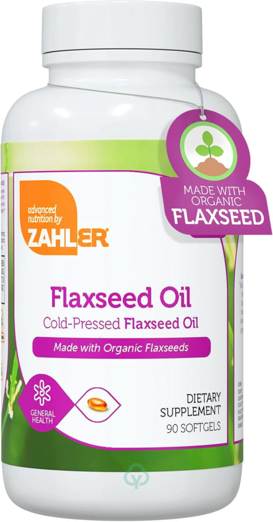 Zahler Organic Flaxseed Oil - 90 Softgels