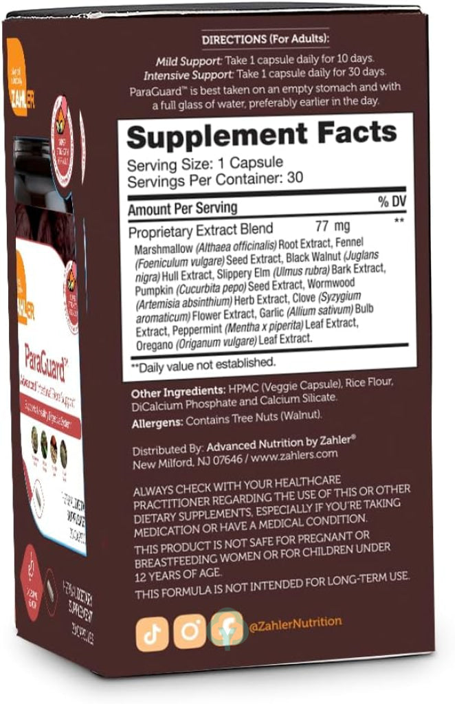Zahler ParaGuard 30 Capsules