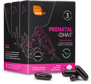 Zahler Prenatal +Dha 180 Softgels Womens Health