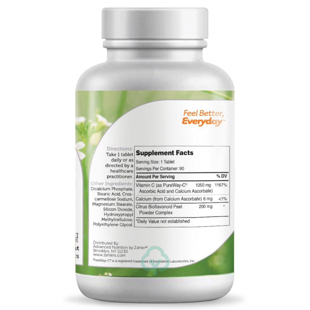 Zahler Pureway-C 1000 Mg (90) Tablets General Health
