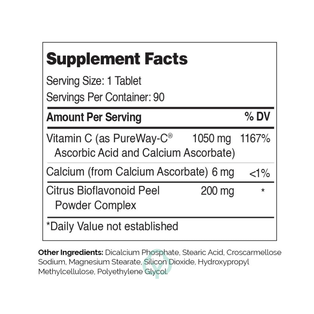 Zahler Pureway-C 1000 Mg (90) Tablets General Health