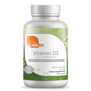 Zahler Vitamin D3 3000 Iu 250 Softgels General Health