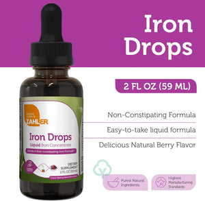 Zahler’s Iron Drops Liquid 2 Fl OZ