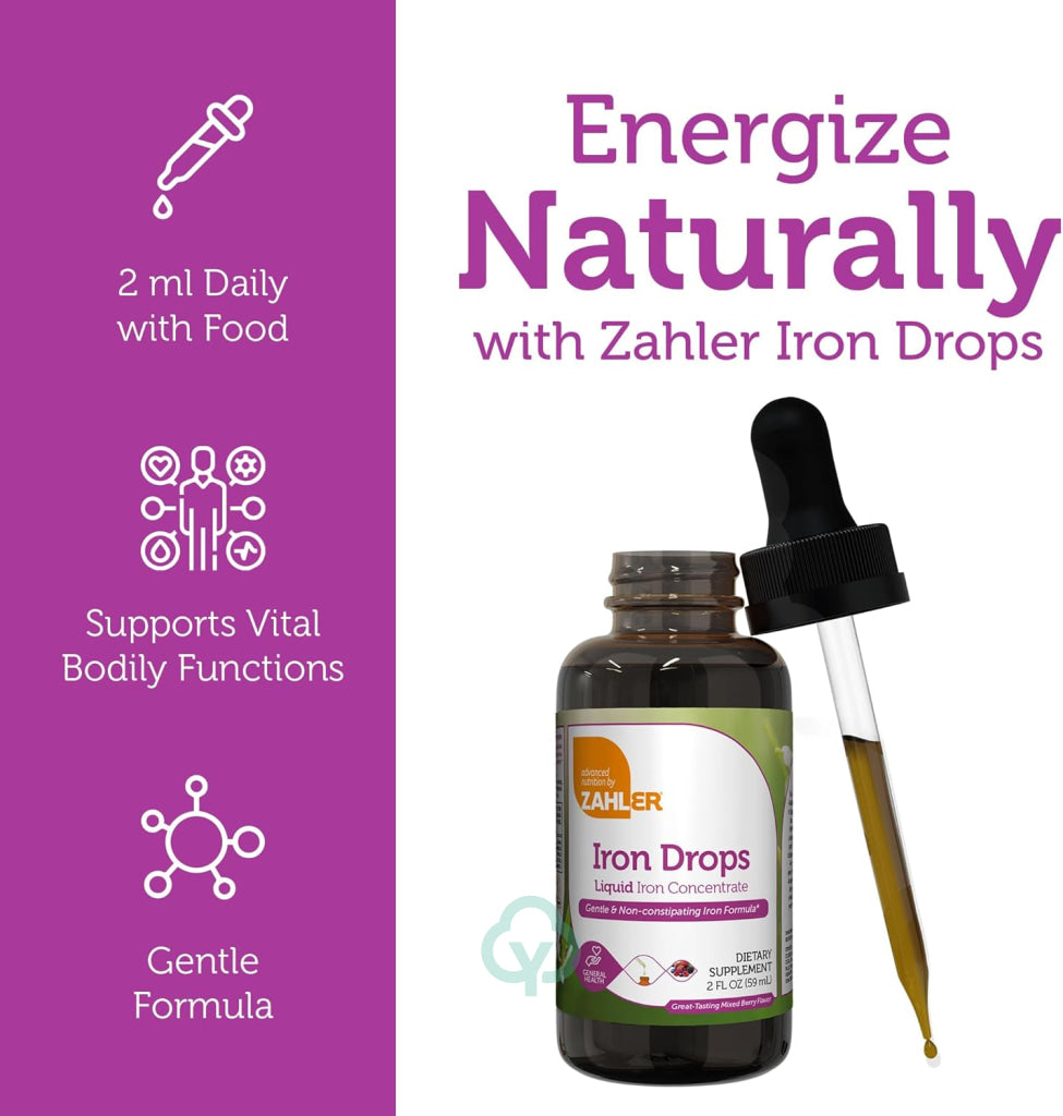 Zahler’s Iron Drops Liquid 2 Fl OZ