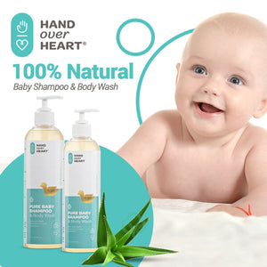 Hand Over Heart 100% Natural Baby Shampoo And Body Wash Baby Hair Conditioning