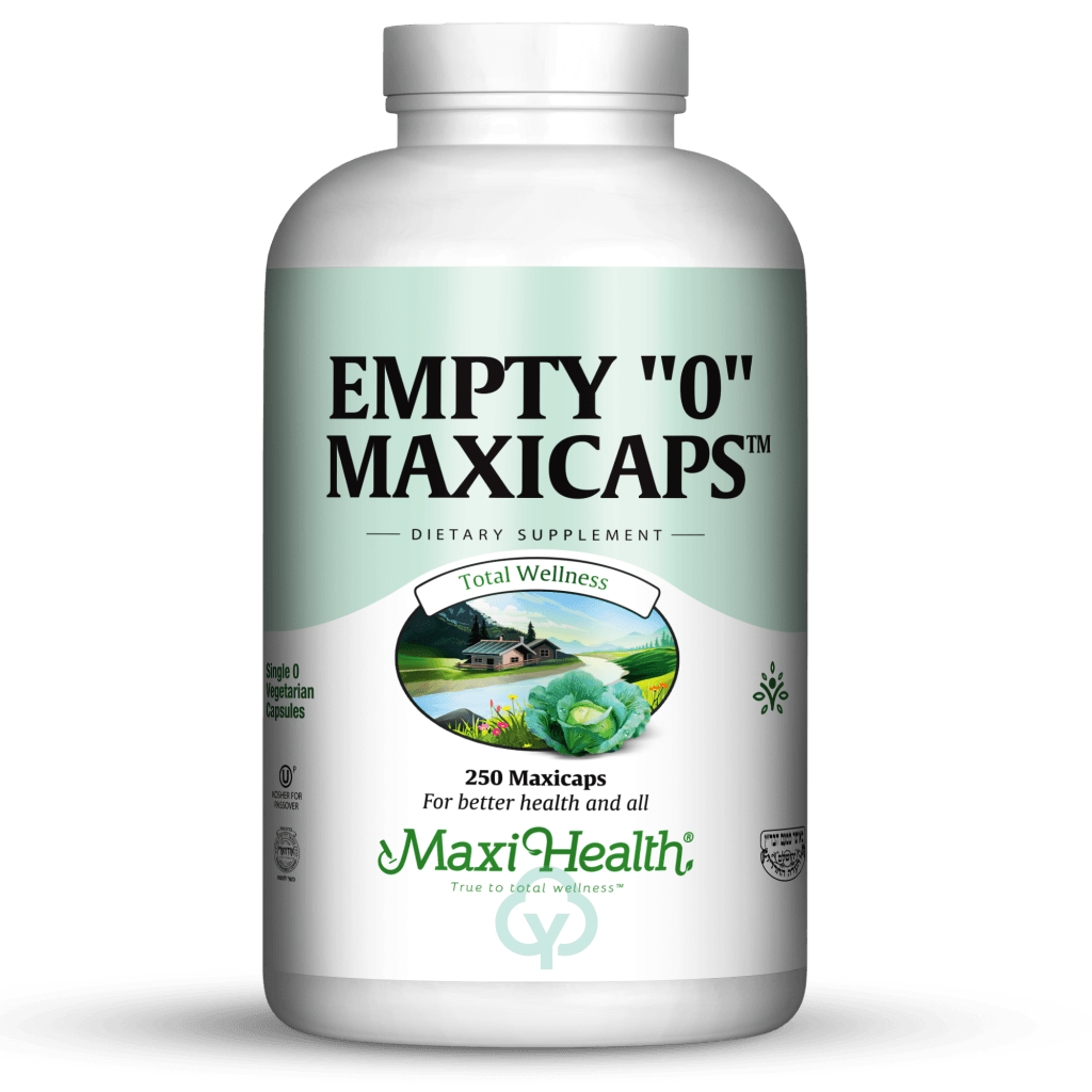 Maxi Health 0 Empty Maxicaps 250 Caps (Kosher For Passover) Vitamin