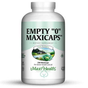 Maxi Health 0 Empty Maxicaps 250 Caps (Kosher For Passover) Vitamin