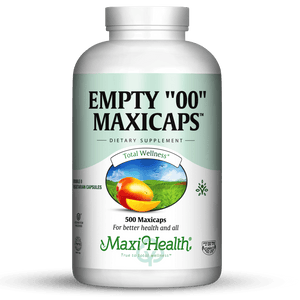 Maxi Health 00 Empty Maxicaps 500 Caps (Kosher For Passover) Vitamin