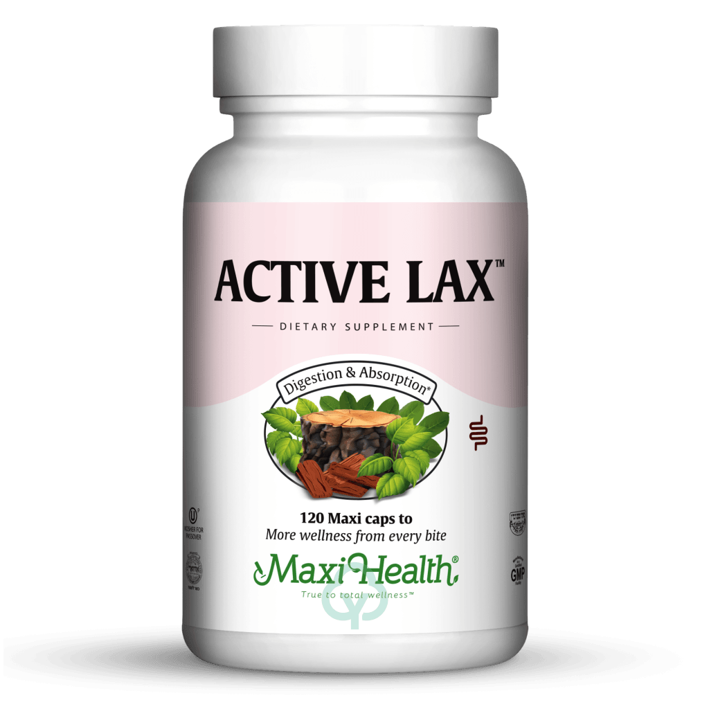 Maxi Health Active Lax 120 Caps (Kosher For Passover) Digestion & Absorption
