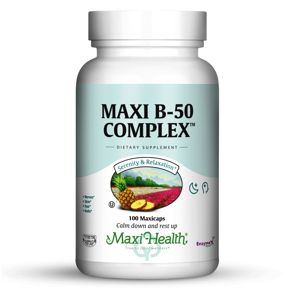 Maxi Health B 50 Complex 100 Caps Serenity & Relaxation