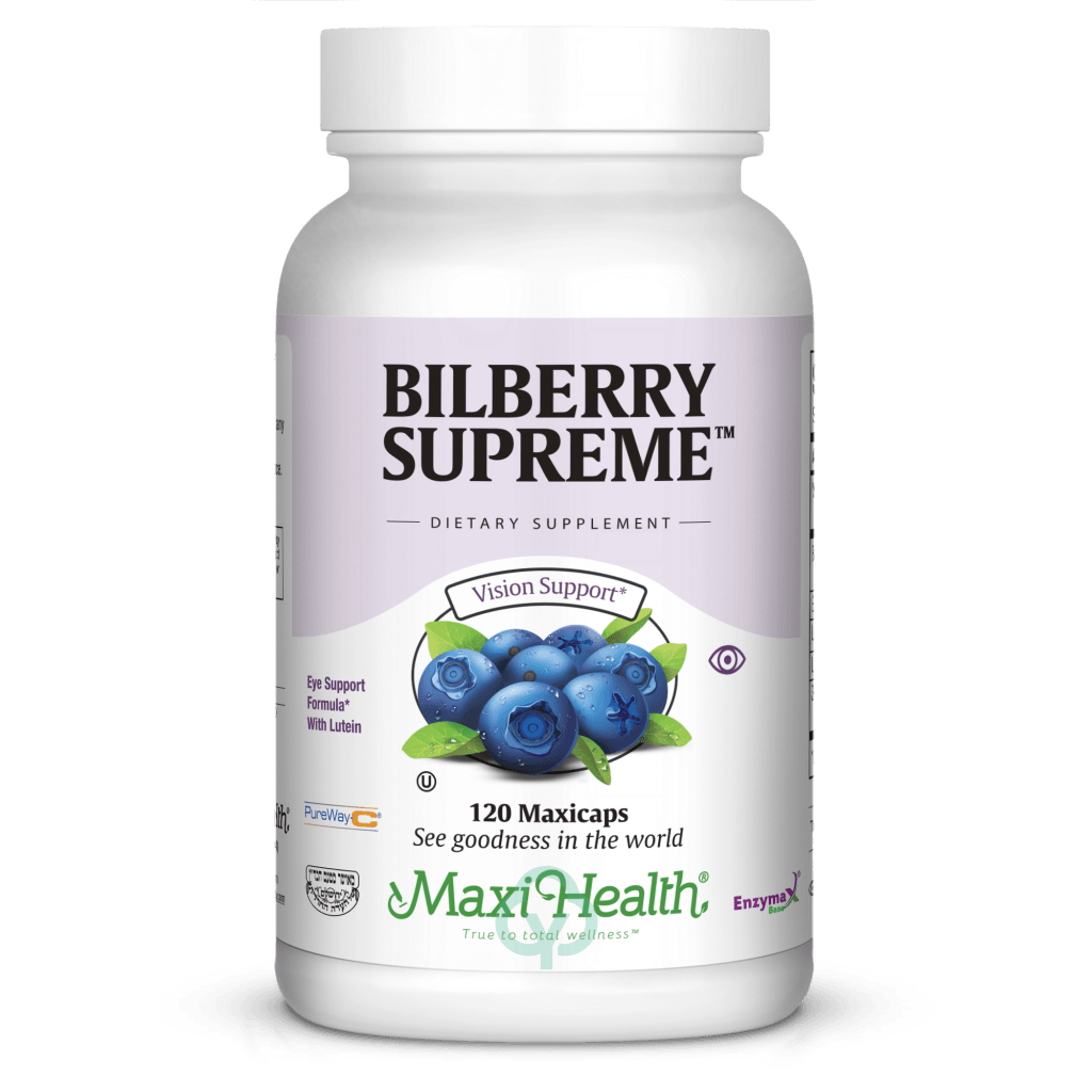 Maxi Health Bilberry Supreme 120 Caps Vision Support