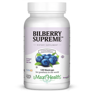 Maxi Health Bilberry Supreme 120 Caps Vision Support