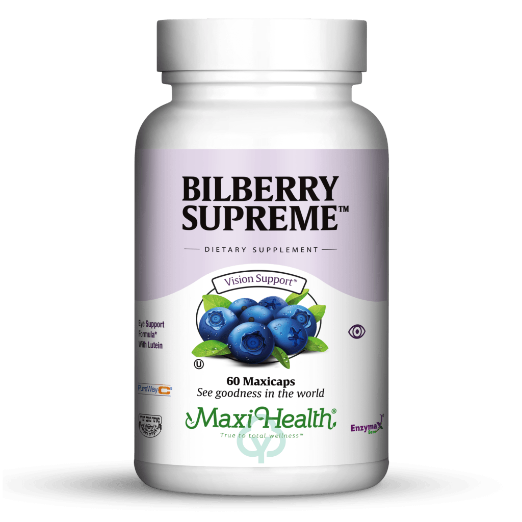 Maxi Health Bilberry Supreme 60 Caps Vision Support