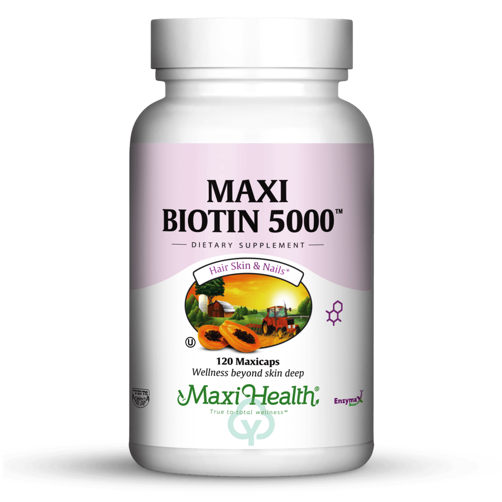Maxi Health Biotin 5000 120 Caps Hair Skin And Nails
