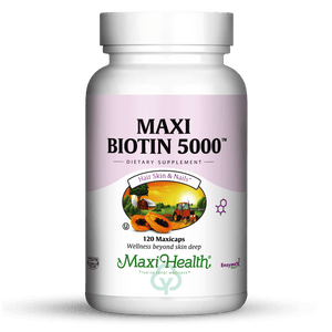 Maxi Health Biotin 5000 120 Caps Hair Skin And Nails