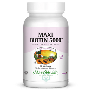 Maxi Health Biotin 5000 60 Caps Hair Skin And Nails