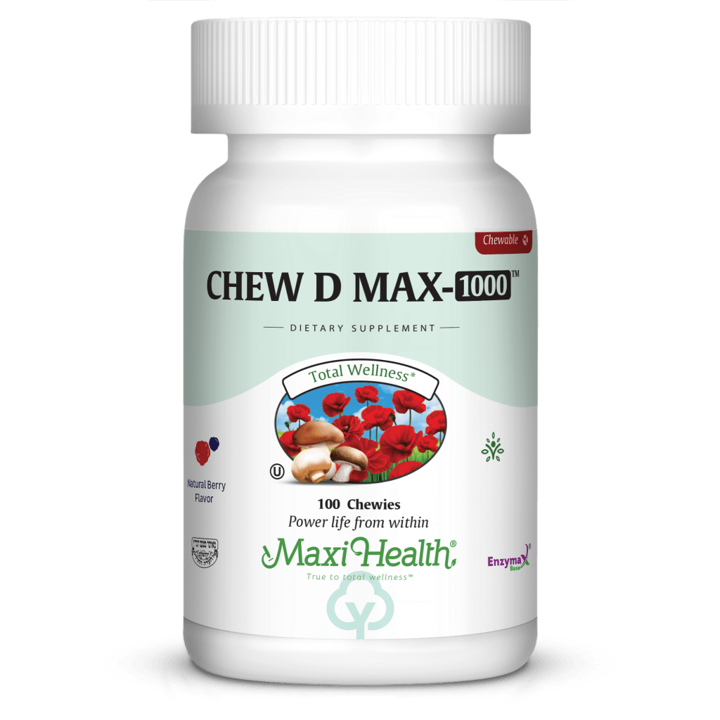 Maxi Health Chew D Max 1000 100 Chews Total Wellness