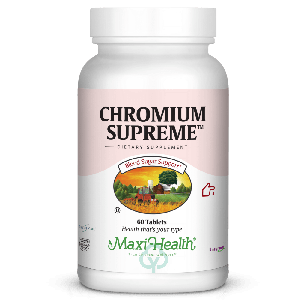 Maxi Health Chromium Supreme 60 Tabs Blood Sugar Support
