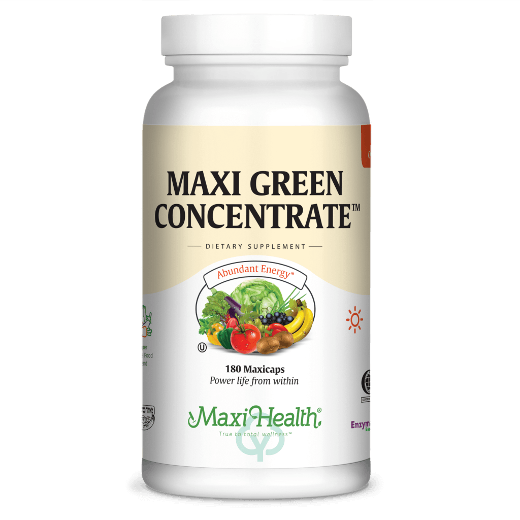 Maxi Health Green Concentrate 180 Caps Abundant Energy