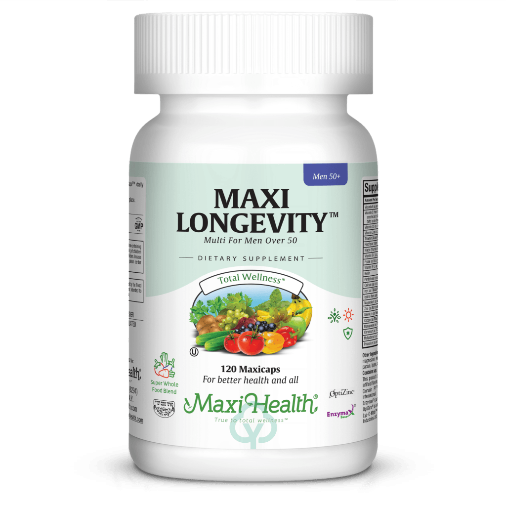 Maxi Health Longevity For Men 60 Caps Total Wellness