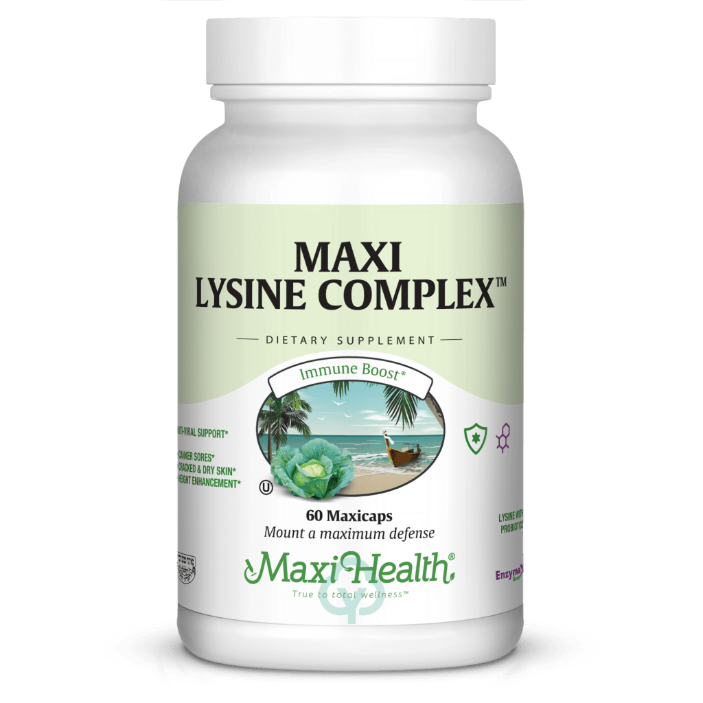 Maxi Health Lysine Complex 60 Caps Immune Support