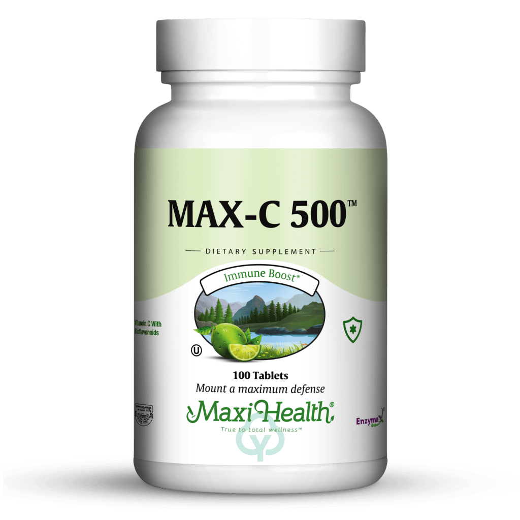 Maxi Health Max C 500 100 Tabs Total Wellness