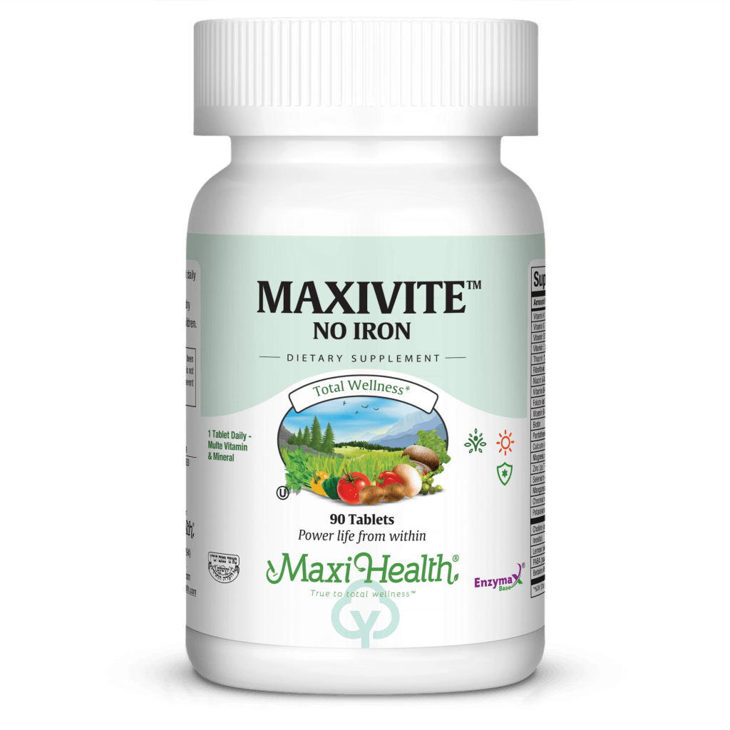 Maxi Health Maxivite (No Iron) 90 Tabs Total Wellness